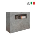 Moderne dressoir kast woonkamer met 2 deuren in beton grijs Minus Ct Urbino Verkoop
