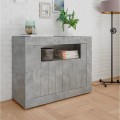 Moderne dressoir kast woonkamer met 2 deuren in beton grijs Minus Ct Urbino Aanbieding