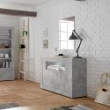 Dressoir woonkamer modern dressoir 2 deuren cement grijs Minus Ct Urbino Korting