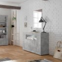 Moderne dressoir kast woonkamer met 2 deuren in beton grijs Minus Ct Urbino Korting