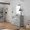Moderne dressoir kast woonkamer met 2 deuren in beton grijs Minus Ct Urbino Korting