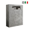 Hoge buffetkast 2 deuren modern cement Sior Ct Urbino Verkoop