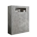 Hoge salonkast 2-deurs modern beton Sior Ct Urbino Aanbod