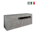 Moderne betonlook TV-kast woonkamer met 3 deuren 138cm Jaor Ct Urbino Verkoop