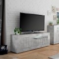 Moderne betonlook TV-kast woonkamer met 3 deuren 138cm Jaor Ct Urbino Aanbieding