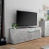 Moderne betonlook TV-kast woonkamer met 3 deuren 138cm Jaor Ct Urbino Aanbieding