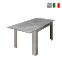 Moderne eettafel 90x137-185cm uitschuifbaar beton Fold Urbino Verkoop