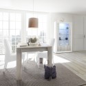 Uitschuifbare eettafel van hout 90x137-185cm hoogglans wit Vigo Urbino Catalogus