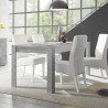 Eettafel 180x90cm modern betoneffect verlengbaar Icaro Urbino Aanbieding