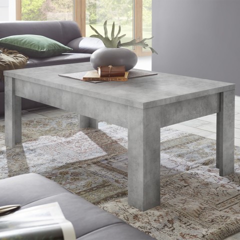 Moderne salontafel 65x122cm beton grijs Iseo Urbino Aanbieding
