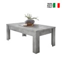 Lage moderne salontafel 65x122cm beton grijs Iseo Urbino Verkoop