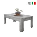 Moderne salontafel 65x122cm beton grijs Iseo Urbino Verkoop