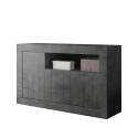 Zwarte buffetkast 3 deuren moderne woonkamer Urbino Ox M Aanbod