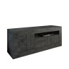 Zwarte tv-meubel 138cm 3 deuren moderne woonkamer Jaor Ox Urbino Aanbod