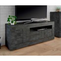 Zwart TV meubel 138cm 3 deuren modern woonkamer Jaor Ox Urbino Korting