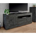 Zwarte tv-meubel 138cm 3 deuren moderne woonkamer Jaor Ox Urbino Korting