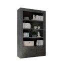 Moderne zwarte wandkast voor woonkamer met 3 planken en 2 deuren Wally Ox Aanbod
