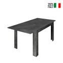 Moderne design verlengtafel 90x137-185cm hout zwart Diogo Urbino Verkoop