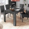 Uitschuifbare moderne design tafel 90x137-185 cm zwart hout Diogo Urbino Kortingen