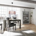 Uitschuifbare moderne design tafel 90x137-185 cm zwart hout Diogo Urbino Catalogus