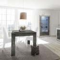 Uitschuifbare moderne design tafel 90x137-185 cm zwart hout Diogo Urbino Voorraad