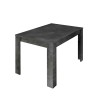 Uitschuifbare moderne design tafel 90x137-185 cm zwart hout Diogo Urbino Korting
