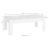 Moderne zwarte salontafel, 65x122cm, Morris Urbino Korting
