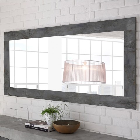 Zwarte moderne wandspiegel 75x170cm Moment Urbino Aanbieding