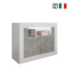 Moderne opbergkast 2 deuren 110 cm hoogglans wit beton Minus BC Verkoop