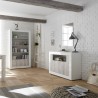 Moderne opbergkast 2 deuren 110 cm hoogglans wit beton Minus BC Catalogus