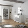 Moderne opbergkast 2 deuren 110 cm hoogglans wit beton Minus BC Voorraad