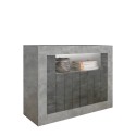 Dressoir woonkamer 110cm modern beton zwart oxide 2 deuren Minus CX Aanbod