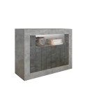 Moderne dressoir 110cm woonkamer zwart oxide beton 2 deurtjes Minus CX Aanbod
