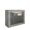 Moderne dressoir 110cm woonkamer zwart oxide beton 2 deurtjes Minus CX Aanbod