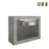 Moderne dressoir 110cm woonkamer zwart oxide beton 2 deurtjes Minus CX Verkoop