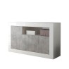 Dressoir buffet woonkamer 3 deuren 138cm glanzend wit cement Doppel MBC Aanbod