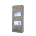 Moderne houten vitrinekast woonkamer 61x162cm Nina Pc Basic Aanbod