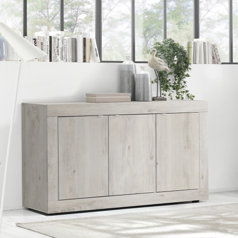 Moderne houten dressoir met 3 deuren 160cm Modis Pc Basic Aanbieding