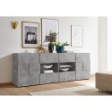 Dressoir woonkamer eetkamer 2 deuren 4 lades beton Dama Ct L Korting