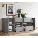 Dressoir woonkamer eetkamer 2 deuren 4 lades beton Dama Ct L Kortingen