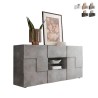 Dressoir woonkamer 181 cm 2 deuren 2 lades schaakbord cement Dama Ct M Verkoop