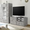 Modern design TV-meubel 121x42cm beton grijs Petite Ct Dama Korting