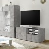 Moderne TV-meubel 121x42cm grijs beton Petite Ct Dama Korting