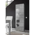 Moderne woonkamer vitrine kast betonlook met 1 glazen deur Bee Ct Dama Kortingen