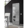 Moderne woonkamer vitrine kast betonlook met 1 glazen deur Bee Ct Dama Kortingen