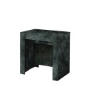 Uitbreidbare moderne zwarte eettafel Wing 54-252cm Verkoop