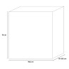 Uitbreidbare moderne zwarte eettafel Wing 54-252cm Catalogus