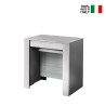 Uitschuifbare eettafel 54-252 cm in wit hout Coast Verkoop