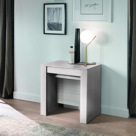 Uitschuifbare eettafel 54-252 cm in wit hout Coast Aanbieding