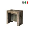 Uitschuifbare houten eettafel en console 54-252cm Tudor Verkoop